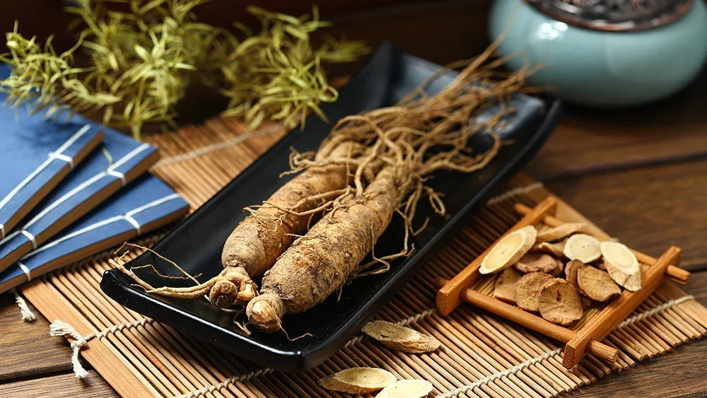 Ginseng root, the circulation botanical in the EchoSoothe hearing formula