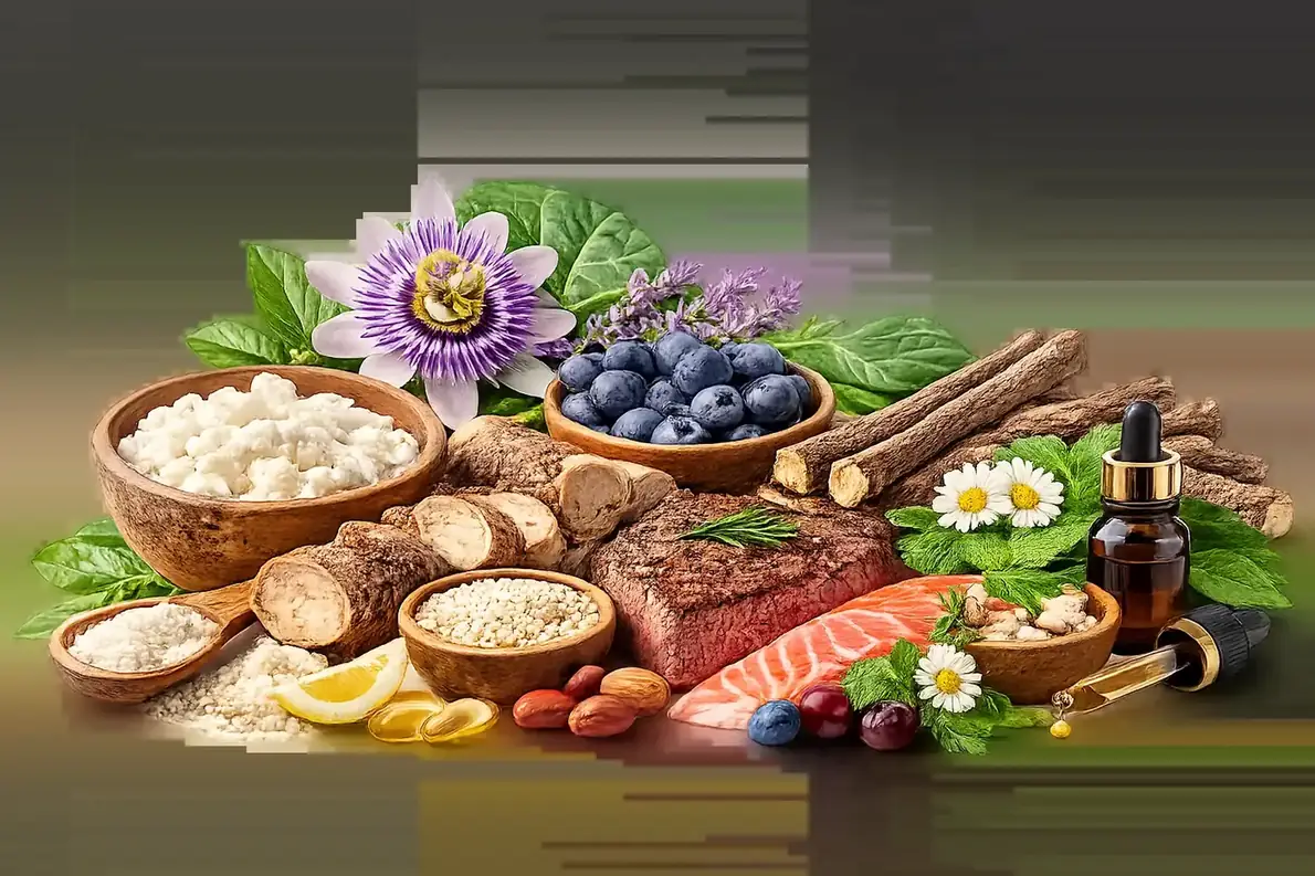 Licorice root, the source of monoammonium glycyrrhizinate paired with GABA in EchoSoothe